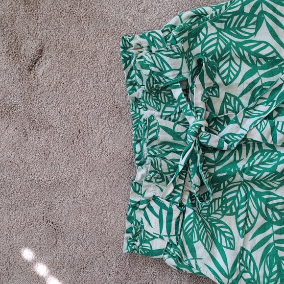 Linen palm leaf shorts - Picture 3 of 5